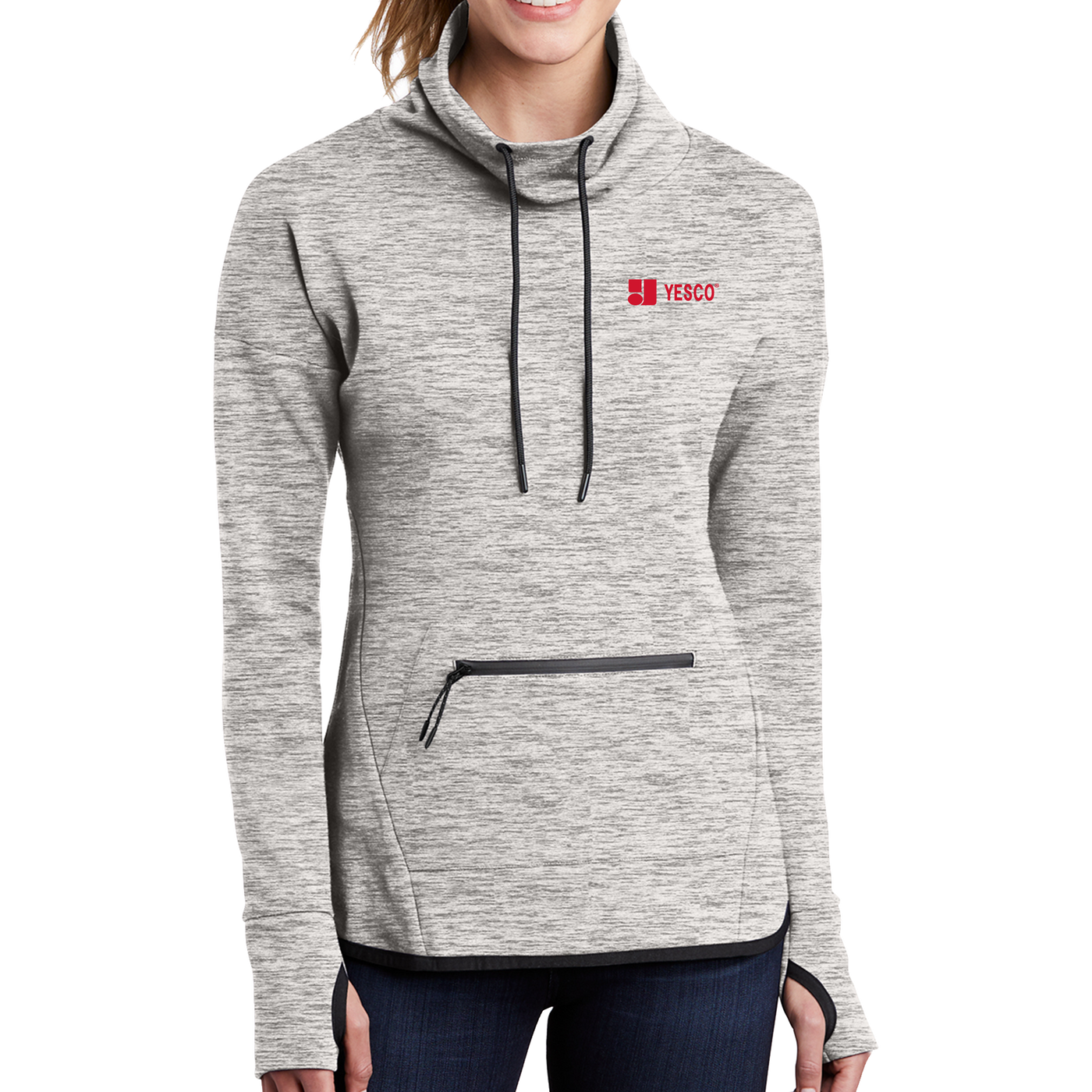 Sport-Tek Ladies Triumph Cowl Neck Pullover