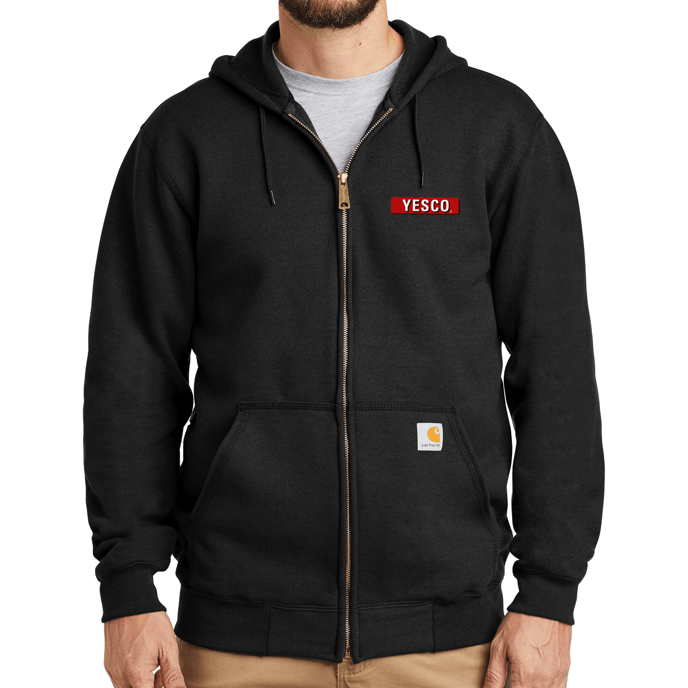 Carhartt Midweight Hooded Zip-Front Sweatshirt - YESCO Clearance