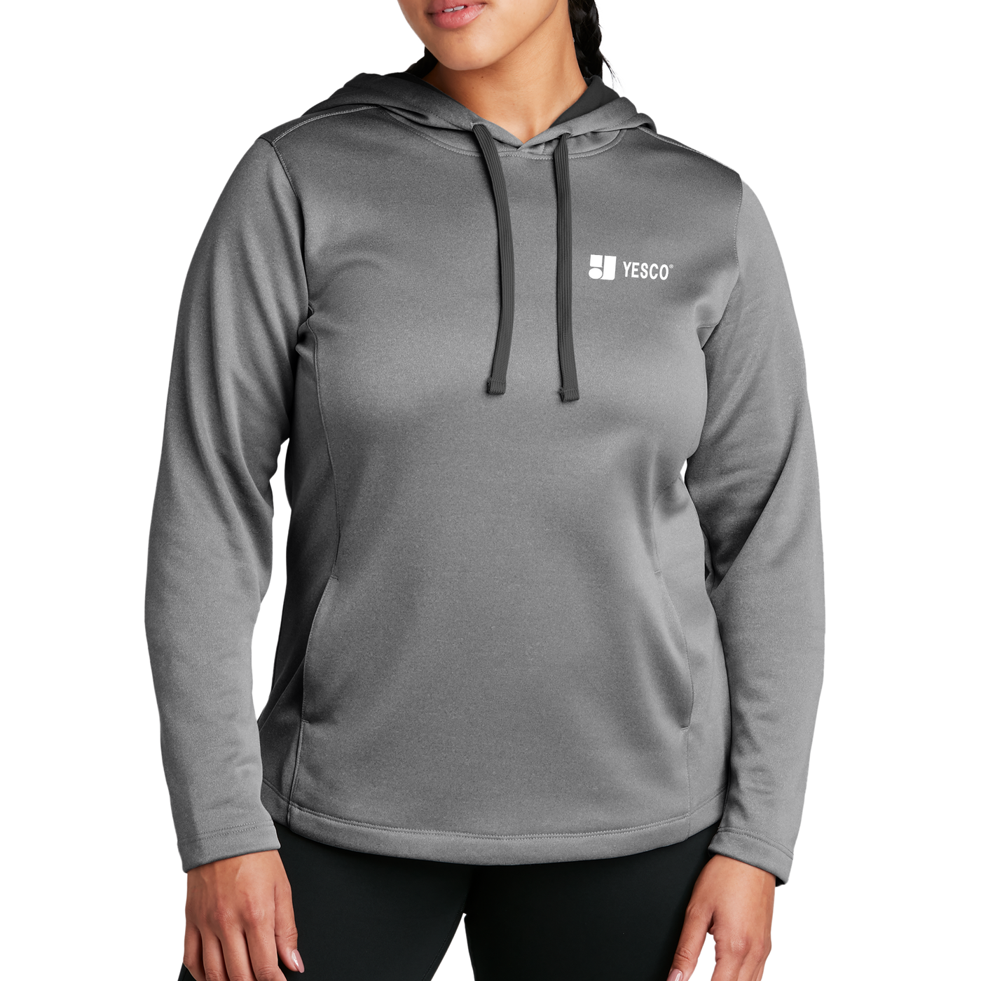 Sport-Tek ® Ladies PosiCharge ® Sport-Wick ® Heather Fleece Hooded Pullover