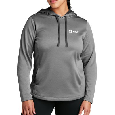 Sport-Tek ® Ladies PosiCharge ® Sport-Wick ® Heather Fleece Hooded Pullover