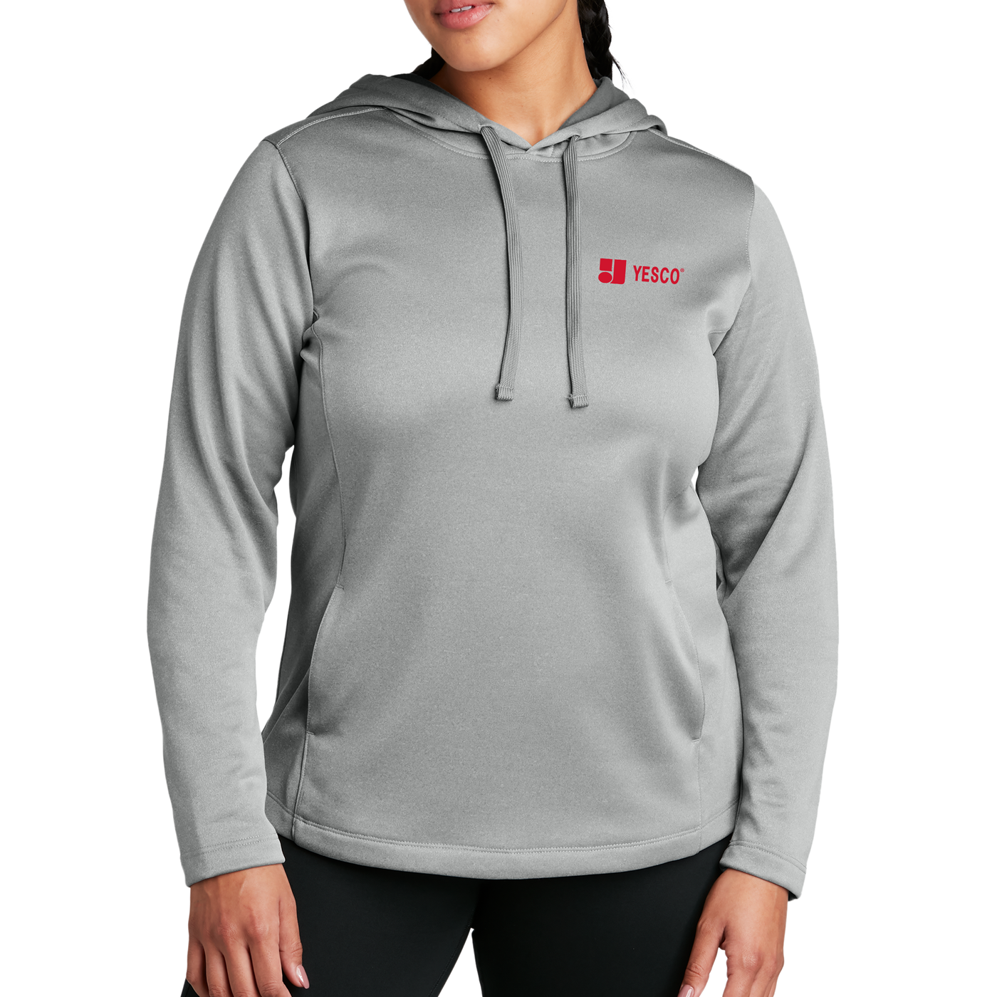 Sport-Tek ® Ladies PosiCharge ® Sport-Wick ® Heather Fleece Hooded Pullover