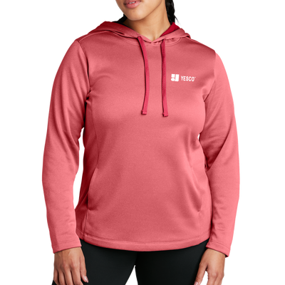 Sport-Tek ® Ladies PosiCharge ® Sport-Wick ® Heather Fleece Hooded Pullover