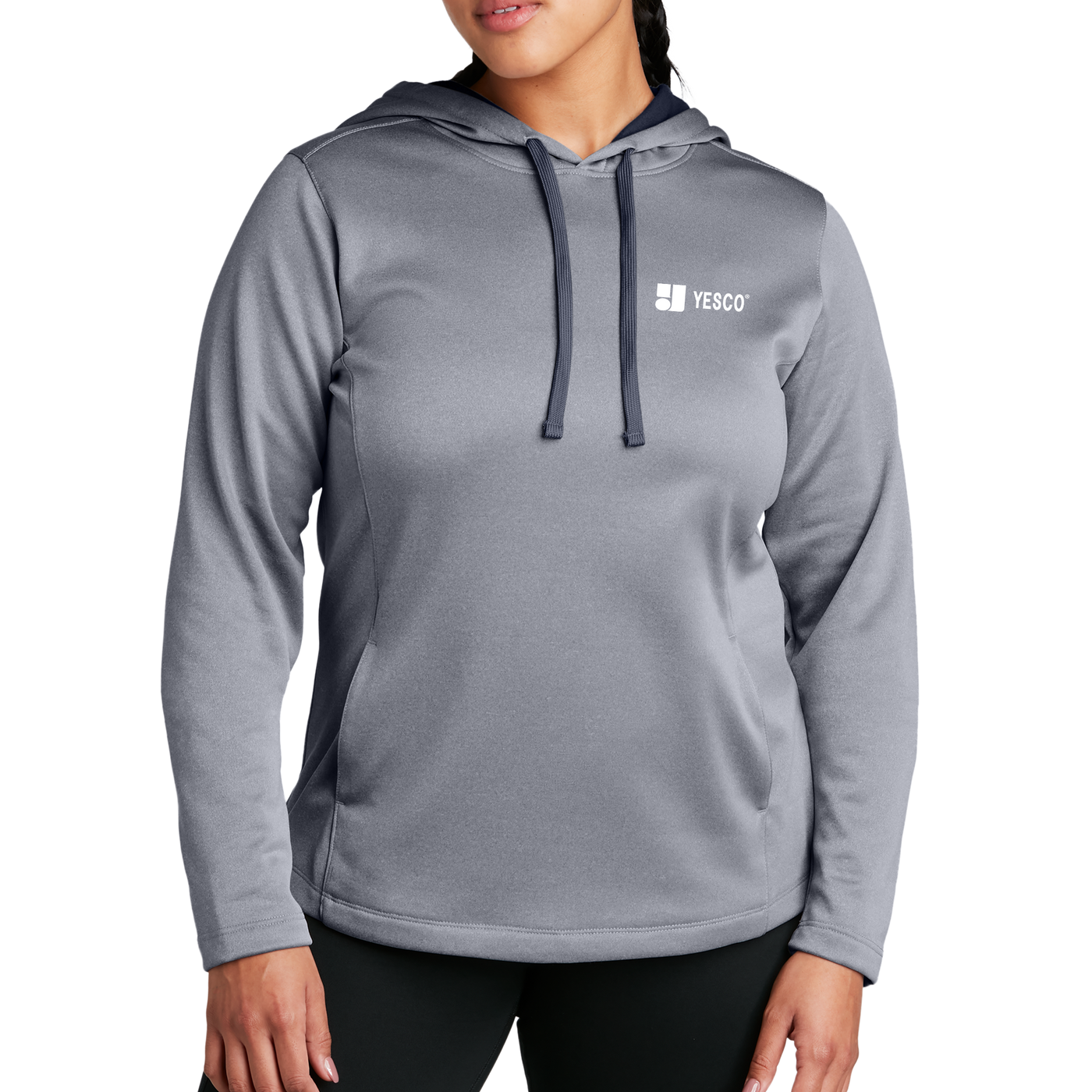 Sport-Tek ® Ladies PosiCharge ® Sport-Wick ® Heather Fleece Hooded Pullover