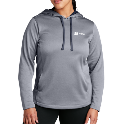 Sport-Tek ® Ladies PosiCharge ® Sport-Wick ® Heather Fleece Hooded Pullover