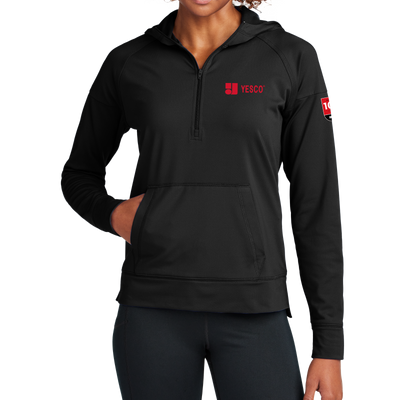 100 YEARS - Sport-Tek® Women's Sport-Wick® Stretch 1/2-Zip Hoodie