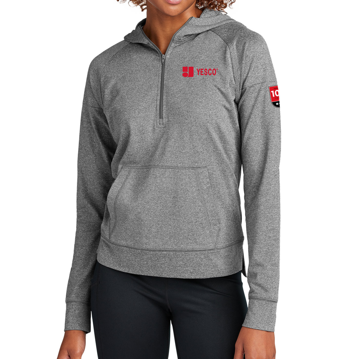 100 YEARS - Sport-Tek® Women's Sport-Wick® Stretch 1/2-Zip Hoodie