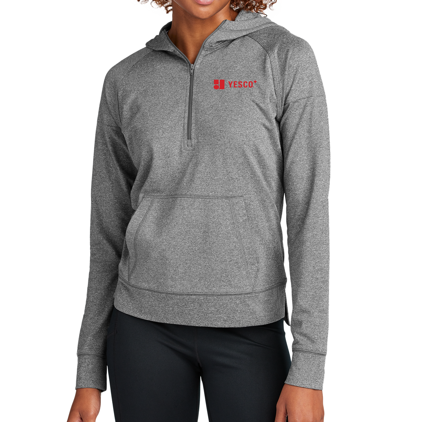 YESCO CANADA - Sport-Tek® Women's Sport-Wick® Stretch 1/2-Zip Hoodie