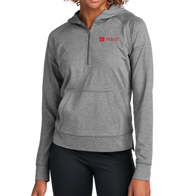 YESCO CANADA - Sport-Tek® Women's Sport-Wick® Stretch 1/2-Zip Hoodie