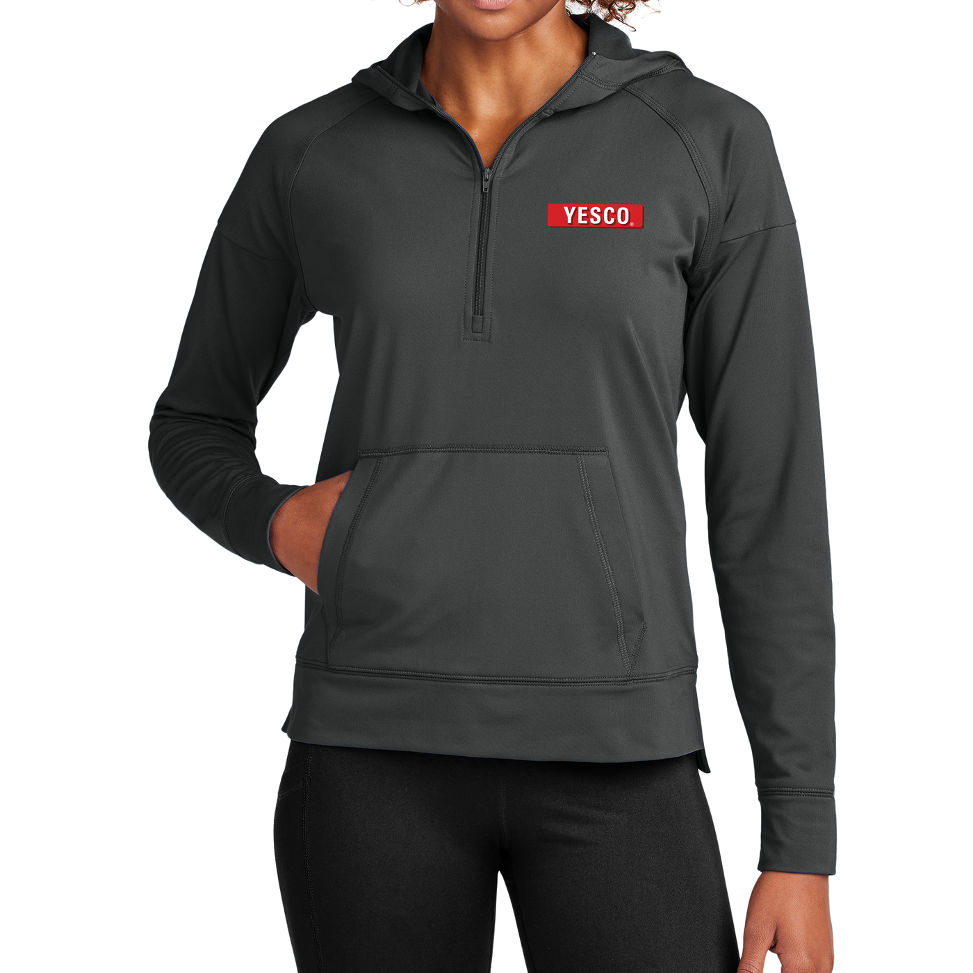 OUTDOOR - Sport-Tek® Women's Sport-Wick® Stretch 1/2-Zip Hoodie