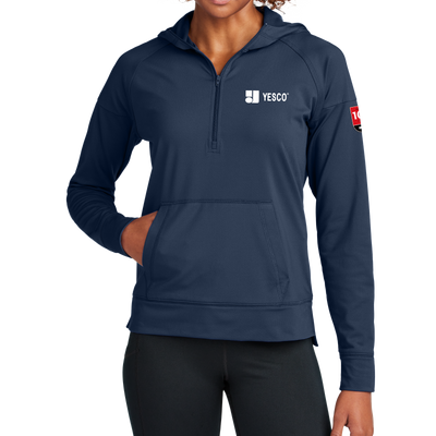 100 YEARS - Sport-Tek® Women's Sport-Wick® Stretch 1/2-Zip Hoodie