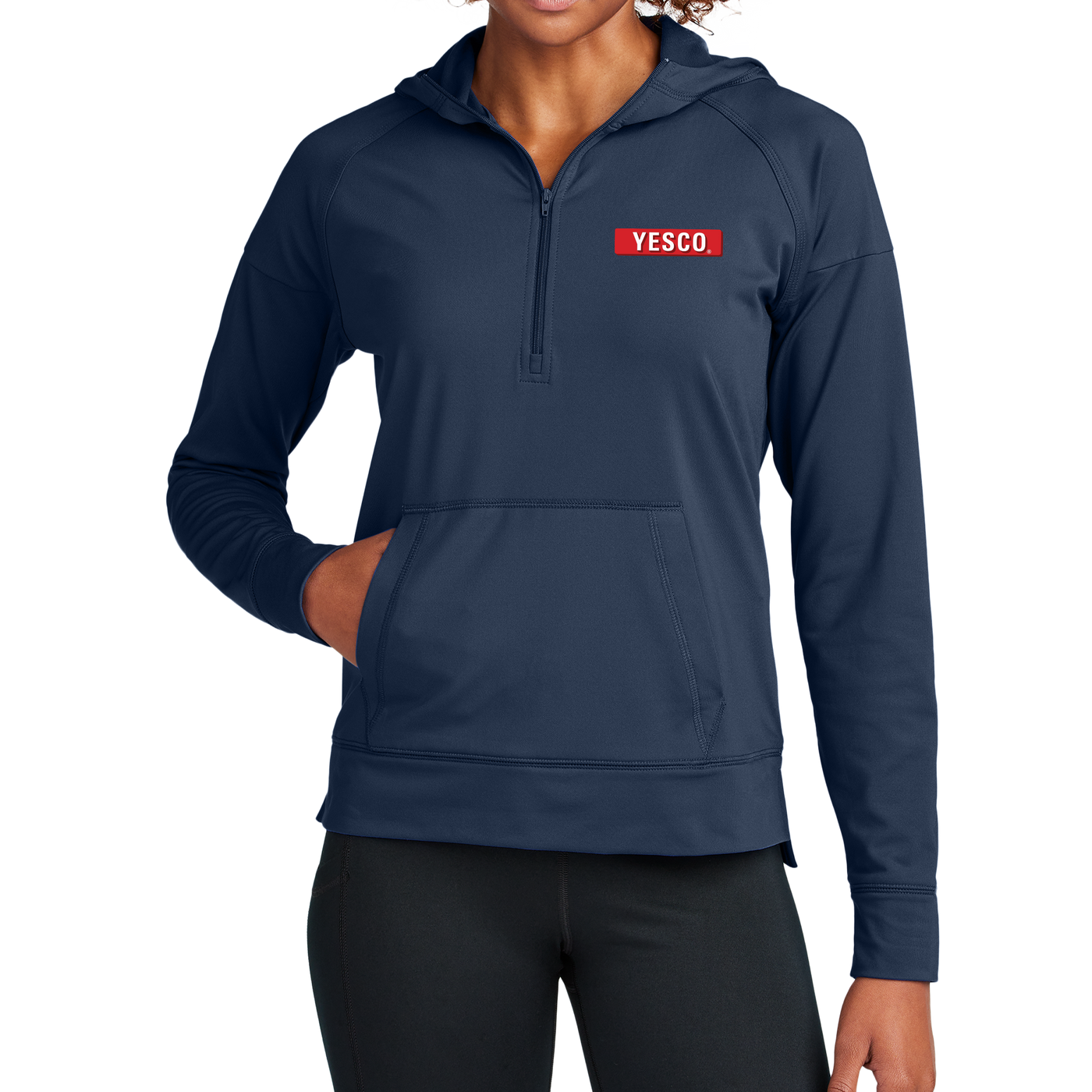 OUTDOOR - Sport-Tek® Women's Sport-Wick® Stretch 1/2-Zip Hoodie