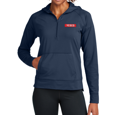 OUTDOOR - Sport-Tek® Women's Sport-Wick® Stretch 1/2-Zip Hoodie