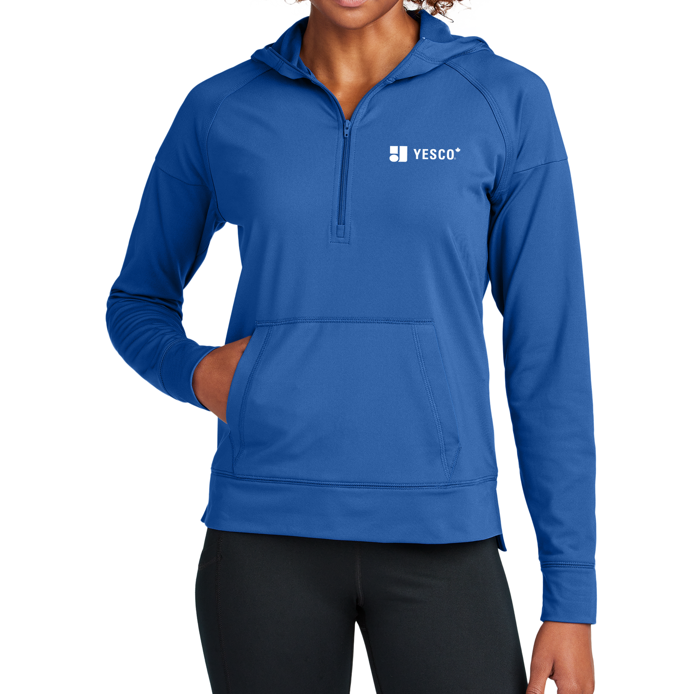 YESCO CANADA - Sport-Tek® Women's Sport-Wick® Stretch 1/2-Zip Hoodie