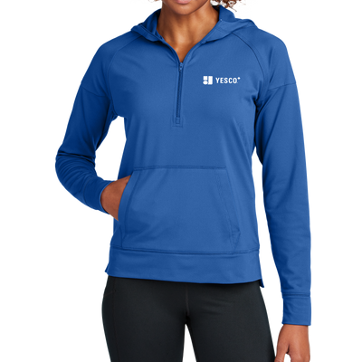 YESCO CANADA - Sport-Tek® Women's Sport-Wick® Stretch 1/2-Zip Hoodie