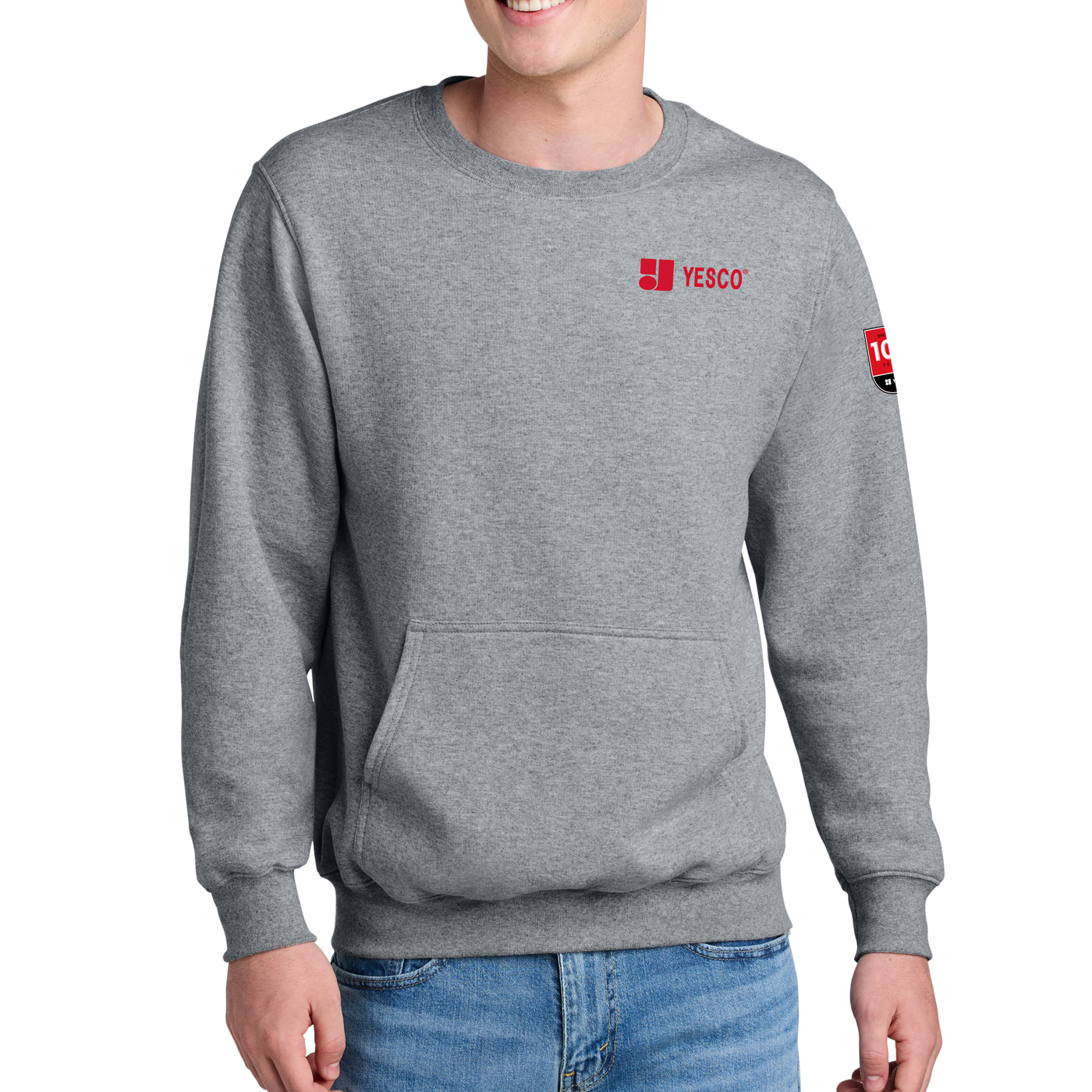 100 YEARS - Port & Company® Core Fleece Crewneck Pocket Sweatshirt