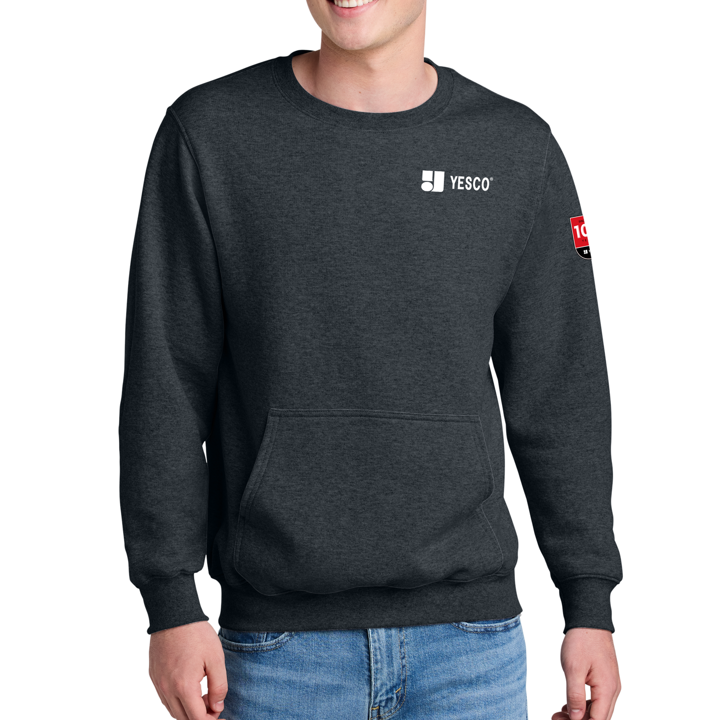 100 YEARS - Port & Company® Core Fleece Crewneck Pocket Sweatshirt