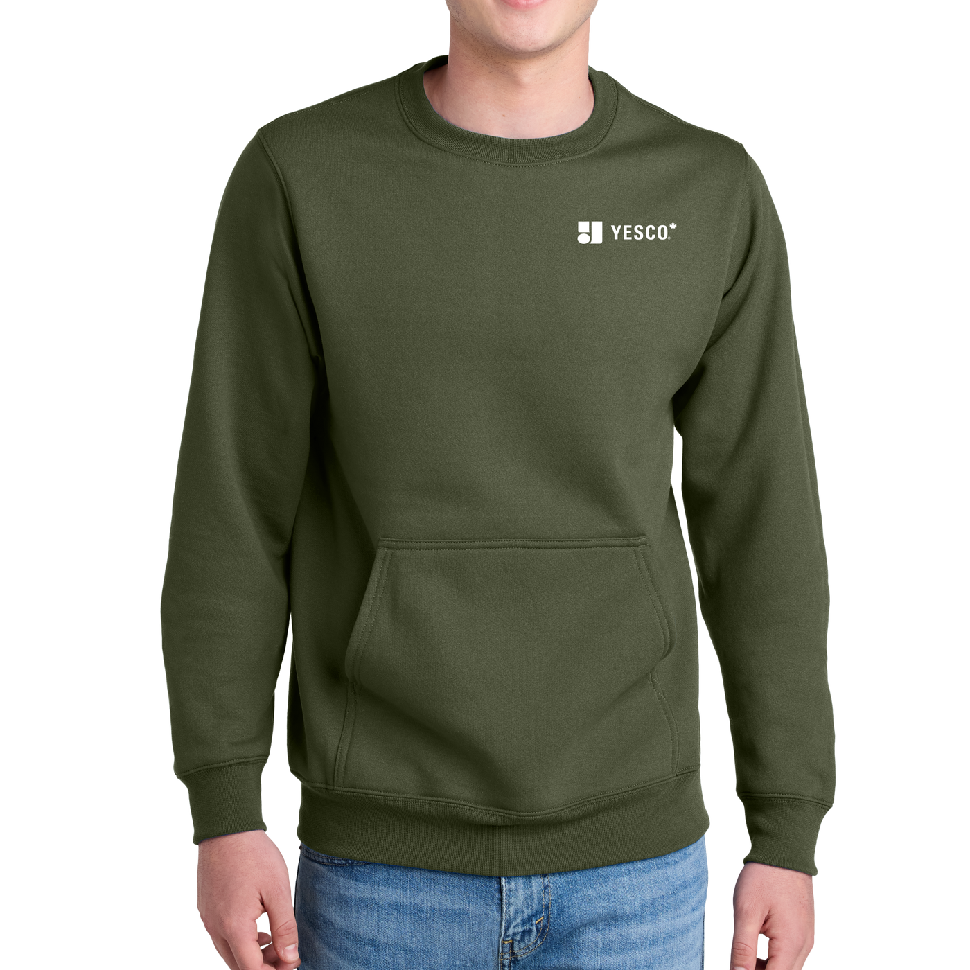 YESCO CANADA - Port & Company® Core Fleece Crewneck Pocket Sweatshirt