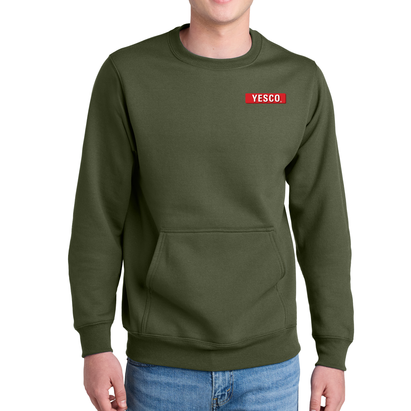 OUTDOOR - Port & Company® Core Fleece Crewneck Pocket Sweatshirt