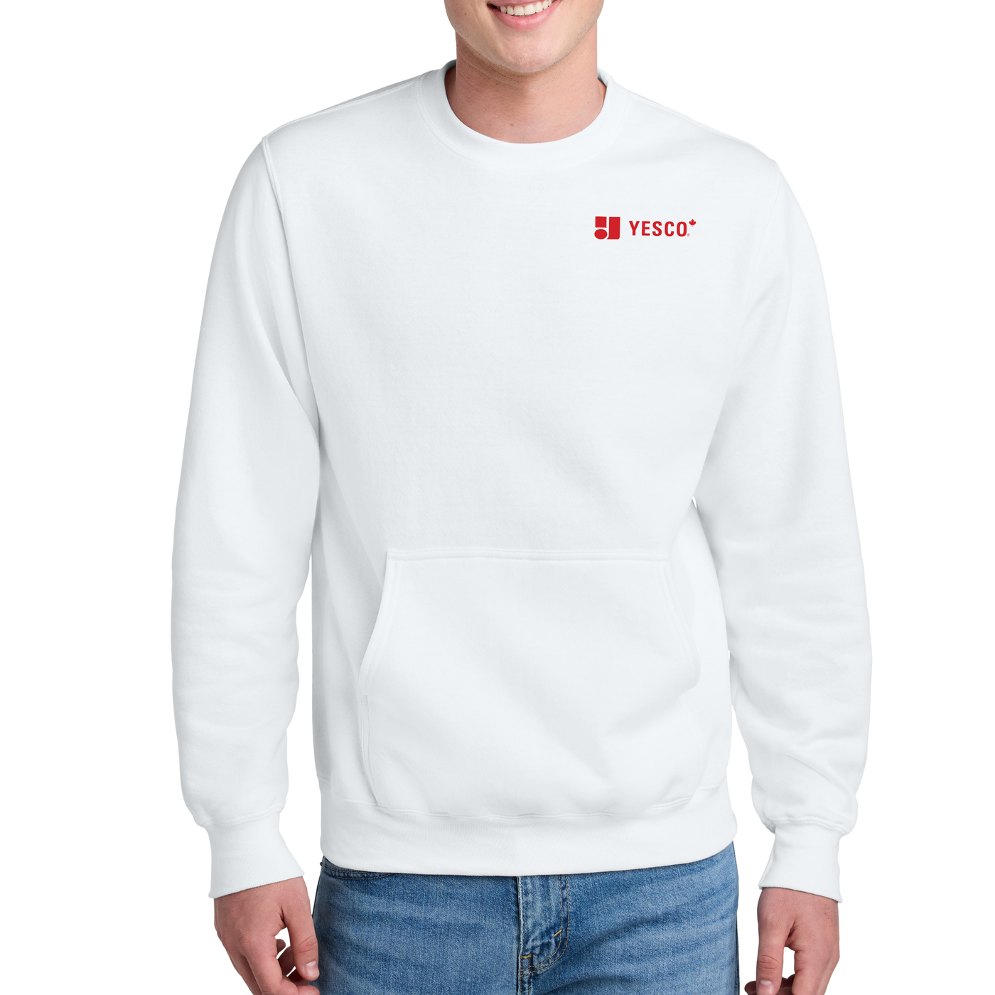 YESCO CANADA - Port & Company® Core Fleece Crewneck Pocket Sweatshirt