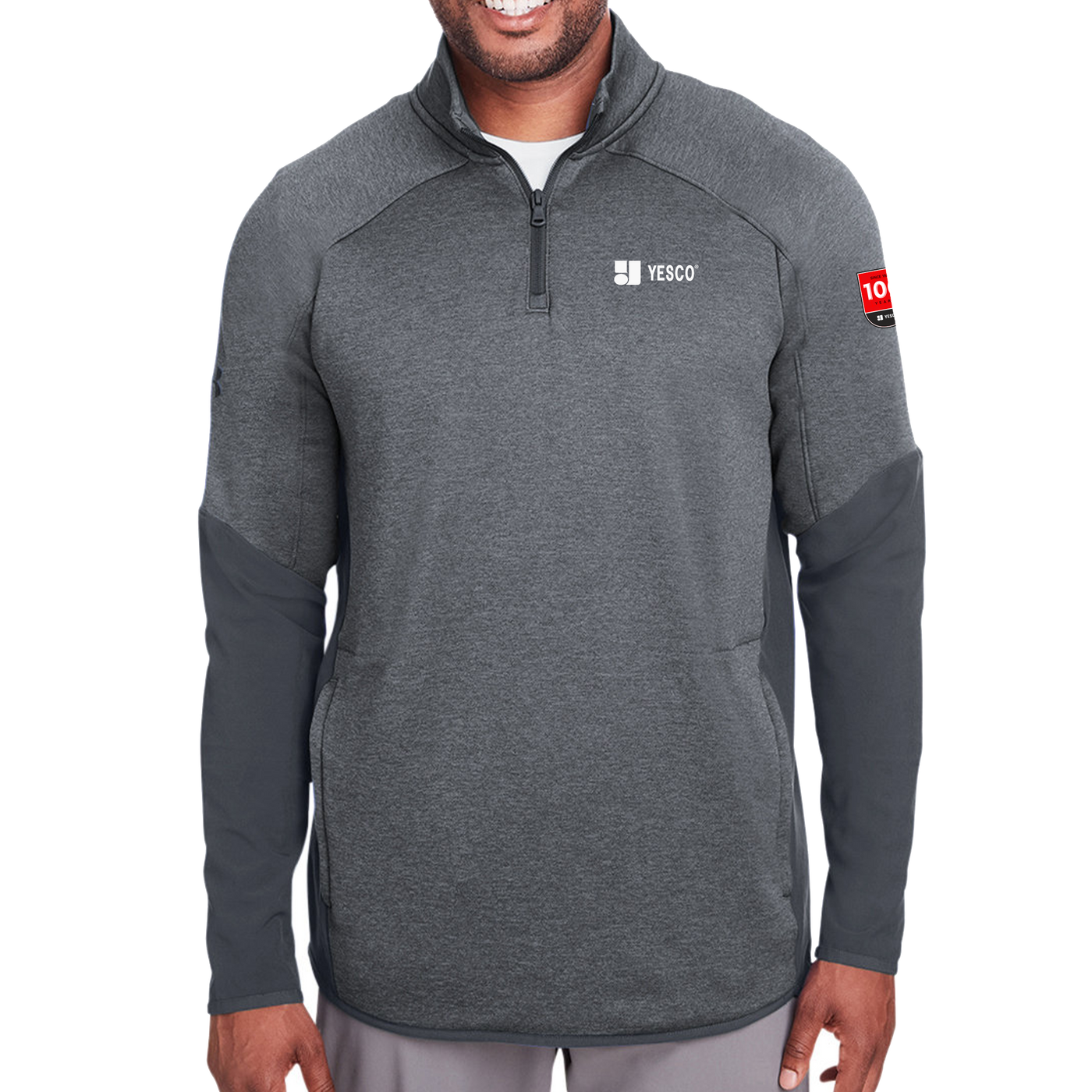 100 years - Under Armour Mens Qualifier Hybrid Corporate Quarter-Zip