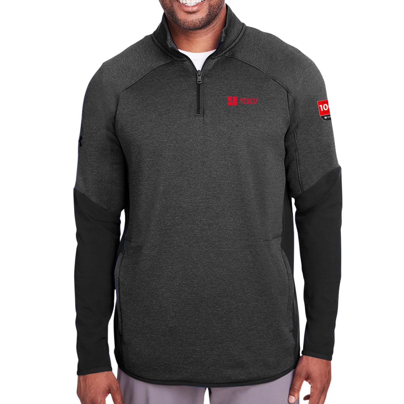 100 years - Under Armour Mens Qualifier Hybrid Corporate Quarter-Zip