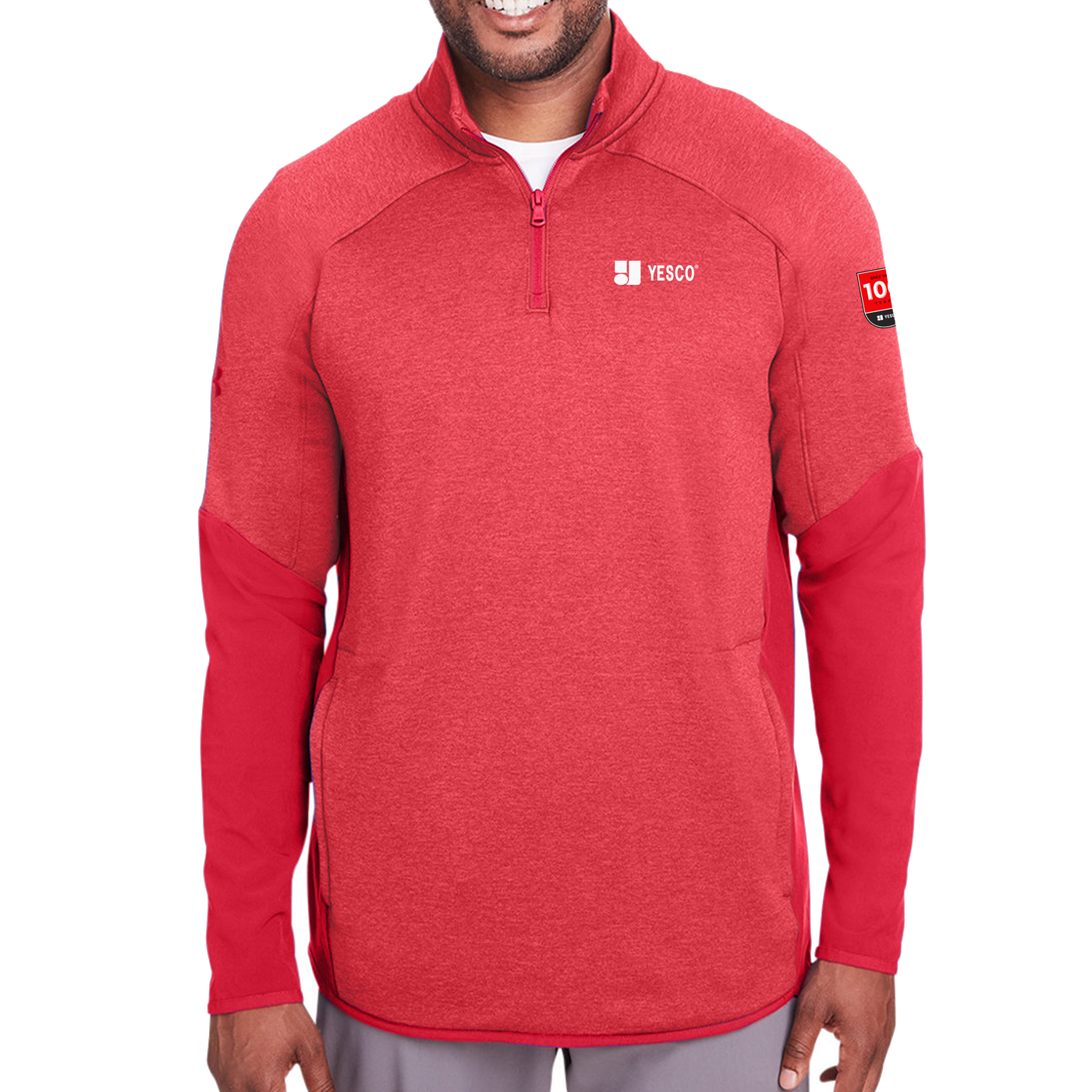 100 years - Under Armour Mens Qualifier Hybrid Corporate Quarter-Zip