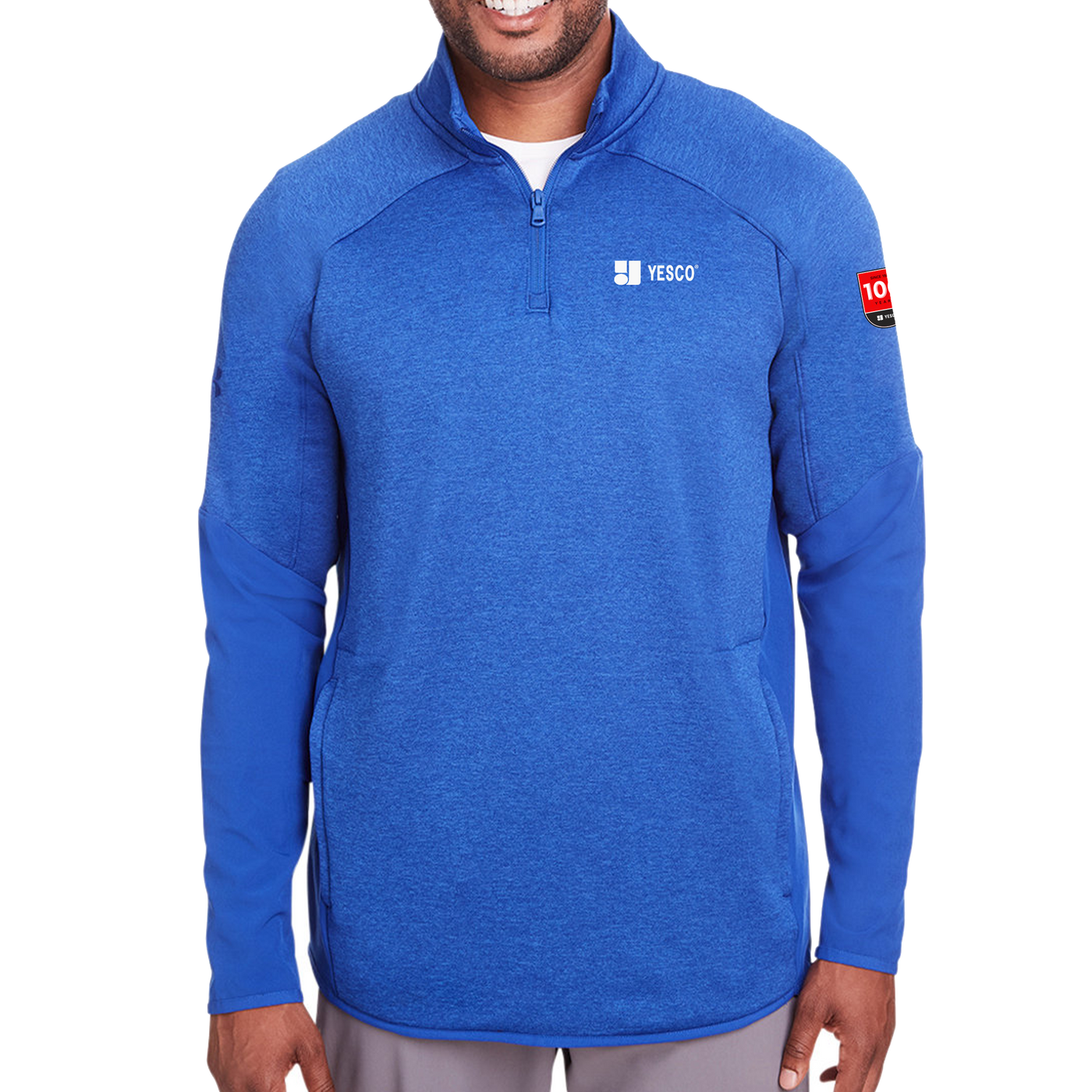 100 years - Under Armour Mens Qualifier Hybrid Corporate Quarter-Zip