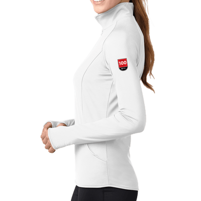 100 Years- Sport-Tek Ladies Sport-Wick Stretch 1/2-Zip Pullover