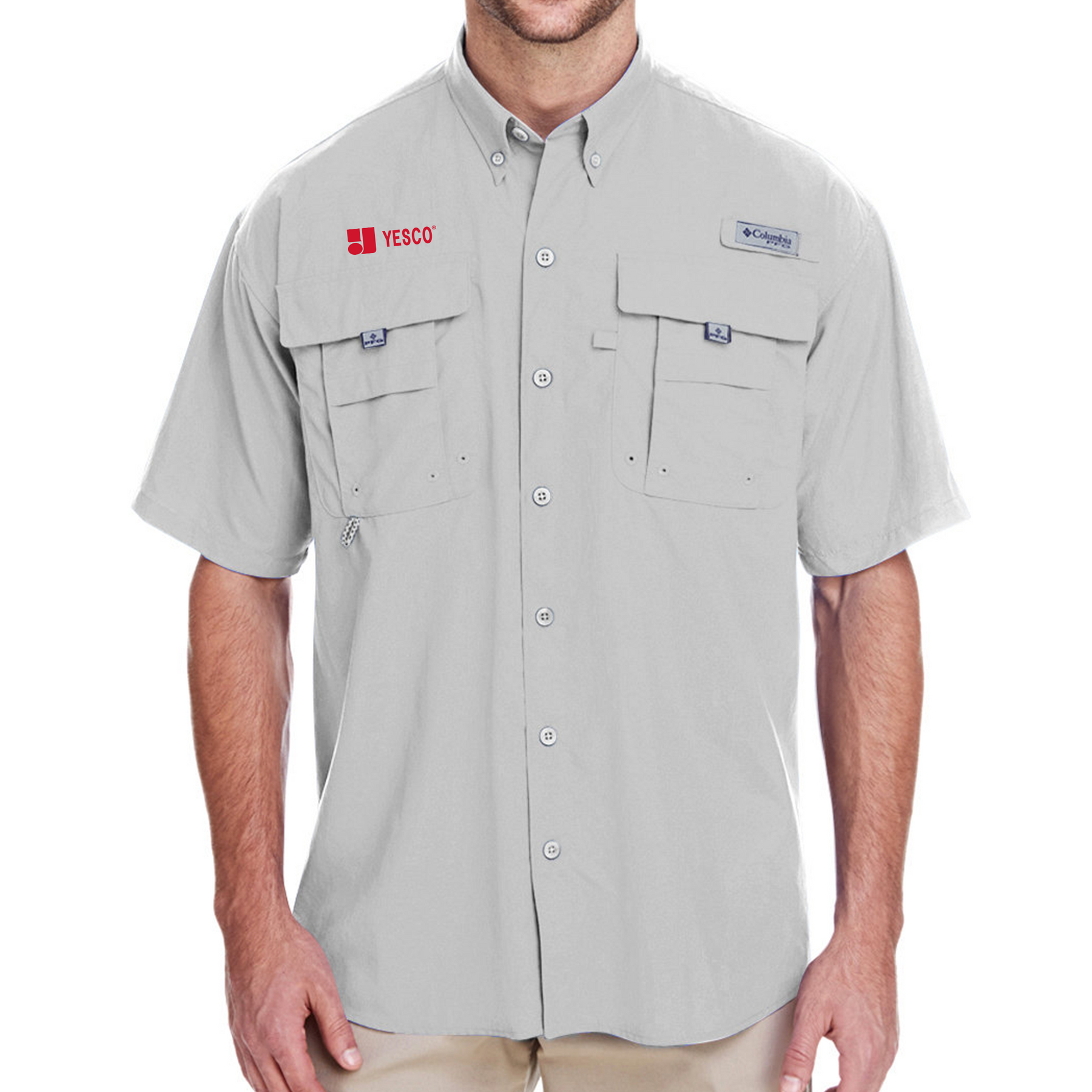 Columbia 7047 - Men's Bahama II Short-Sleeve Shirt - COOL GREY - XL