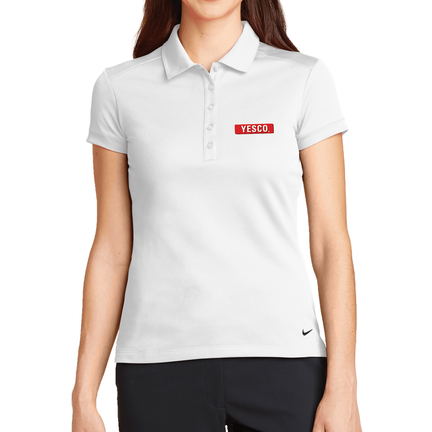 Outdoor- Nike Ladies Dri-FIT Solid Icon Pique Modern Fit Polo