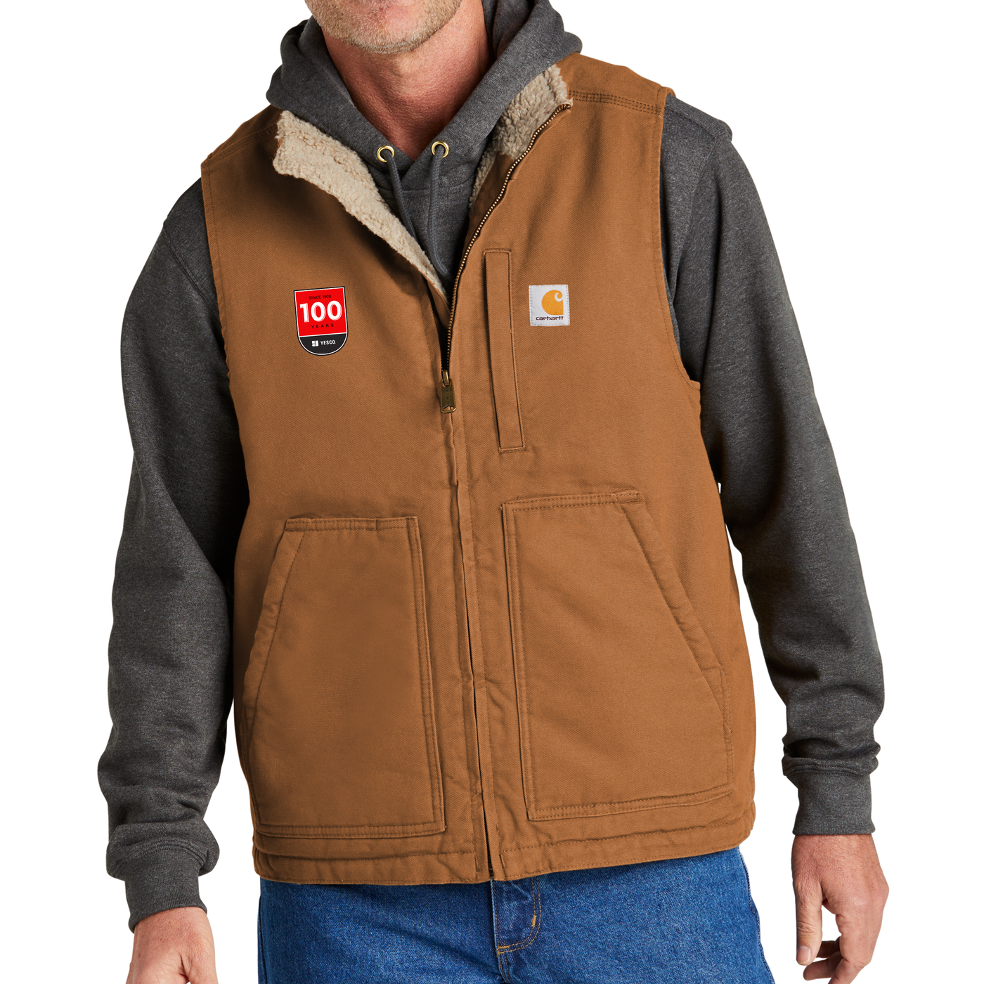 100 Years - Carhartt® Sherpa-Lined Mock Neck Vest