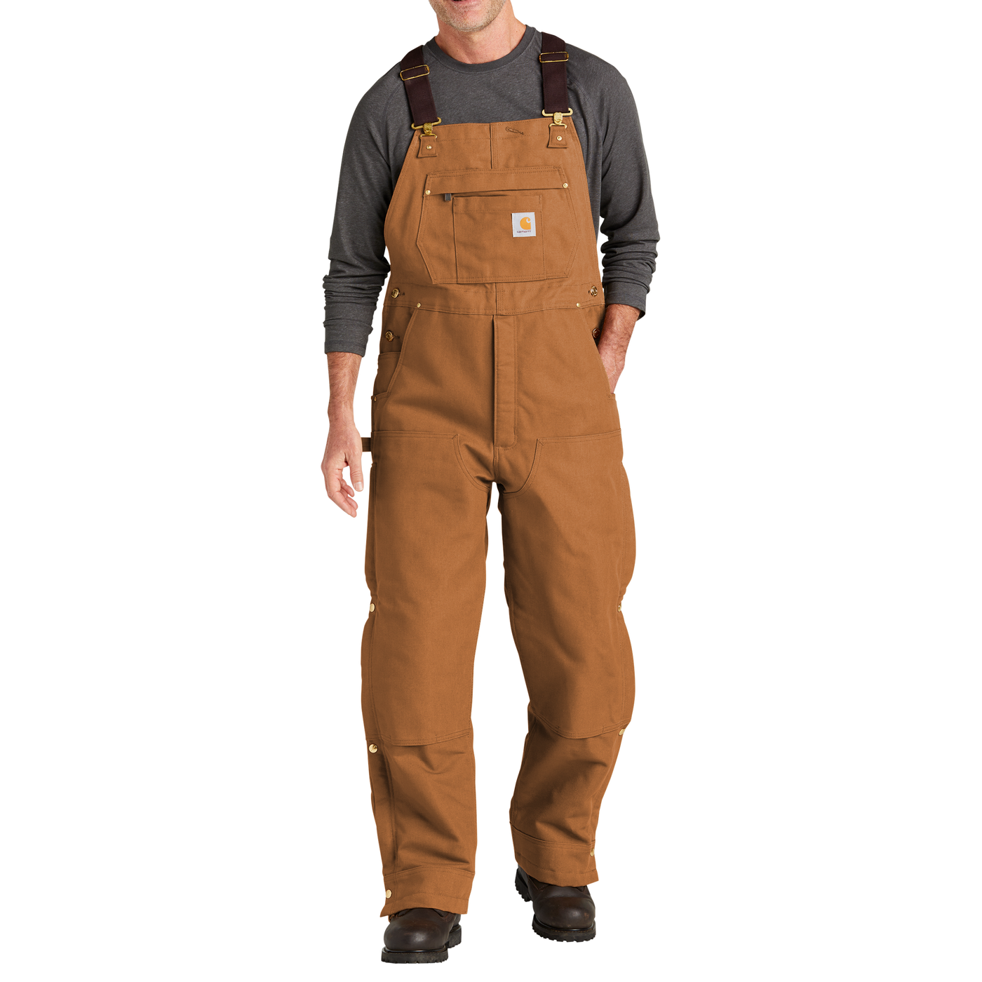 Carhartt® Firm Duck Insulated Bib Overalls