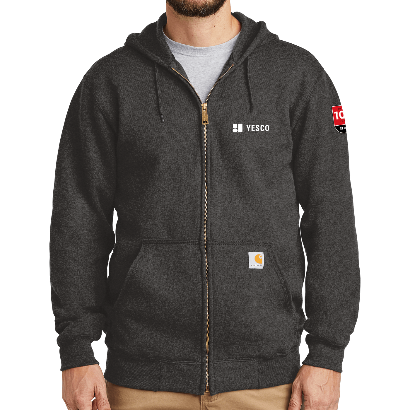 100 Years- Carhartt Midweight Hooded Zip-Front Sweatshirt