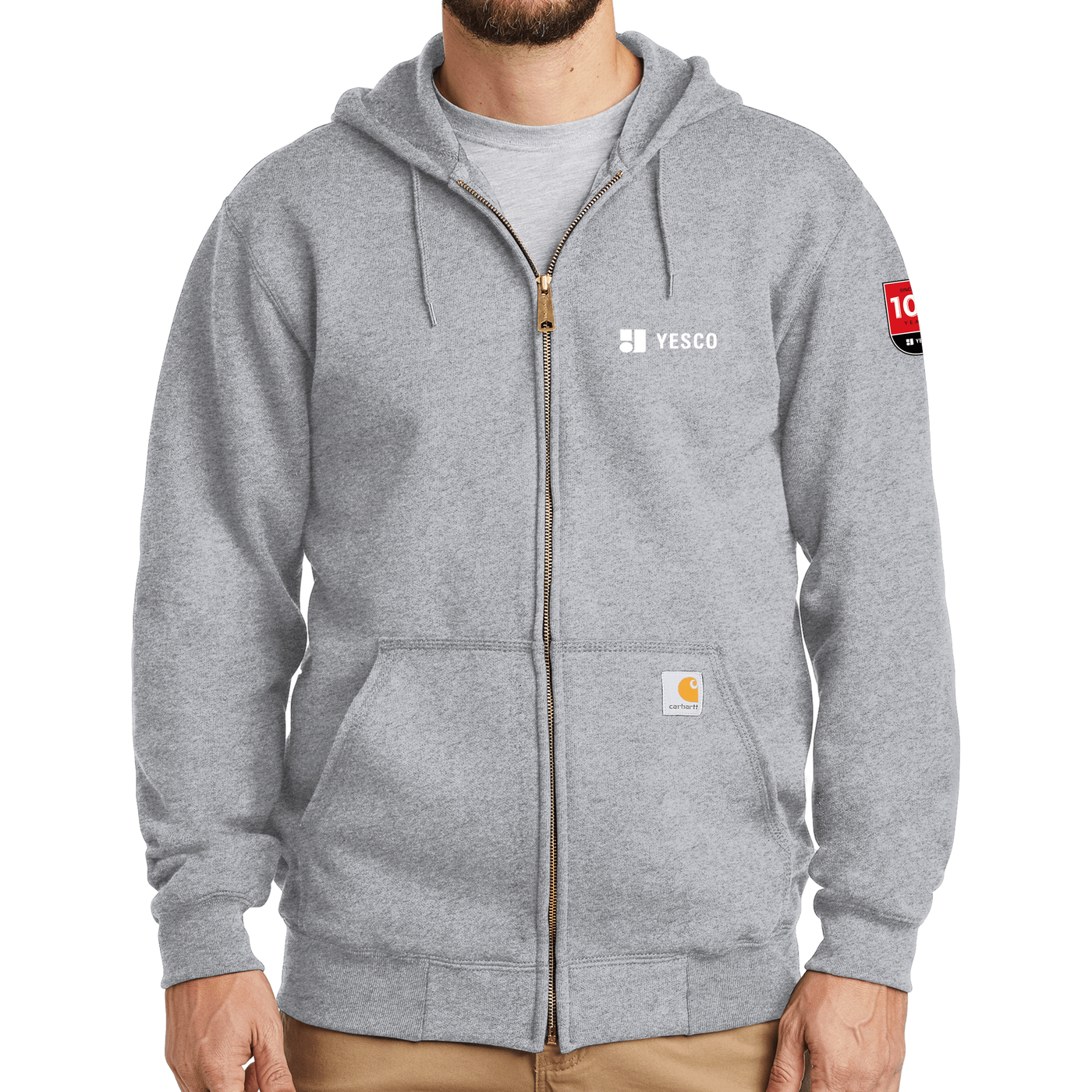 100 Years- Carhartt Midweight Hooded Zip-Front Sweatshirt