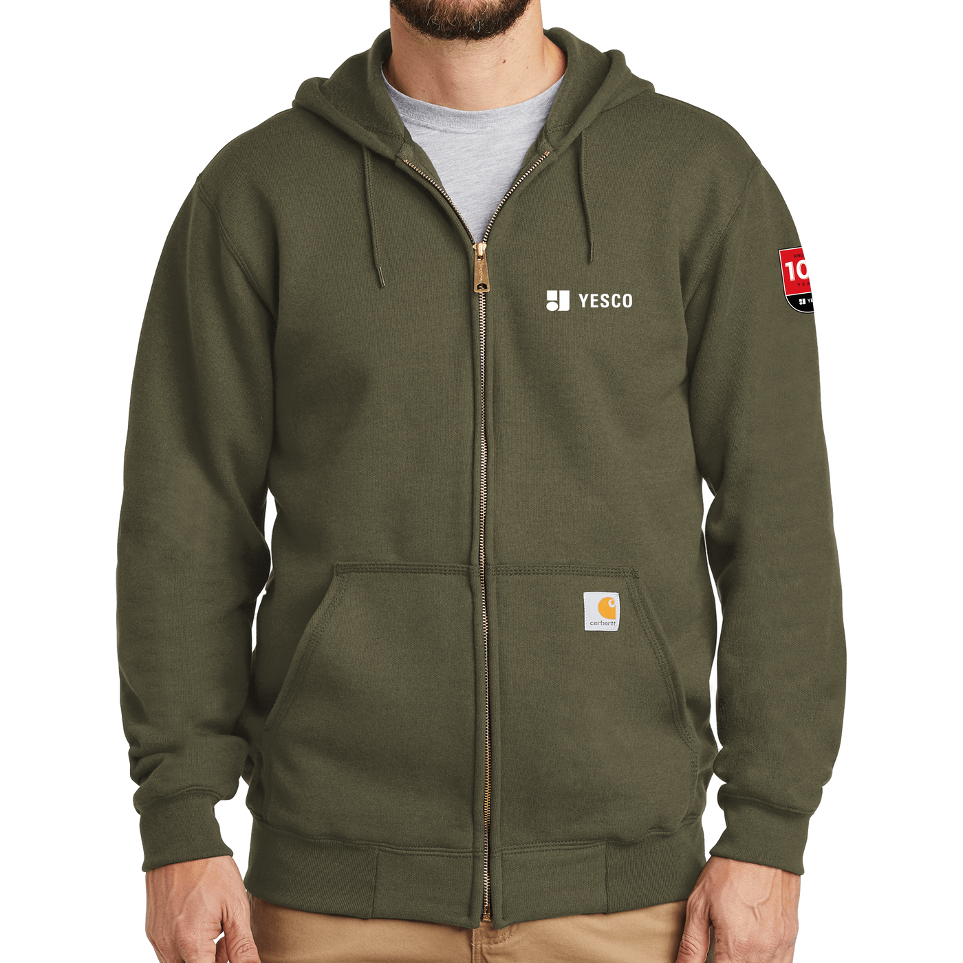 100 Years- Carhartt Midweight Hooded Zip-Front Sweatshirt