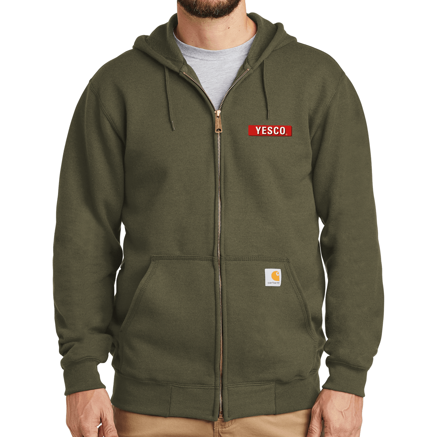 Outdoor- Carhartt Midweight Hooded Zip-Front Sweatshirt