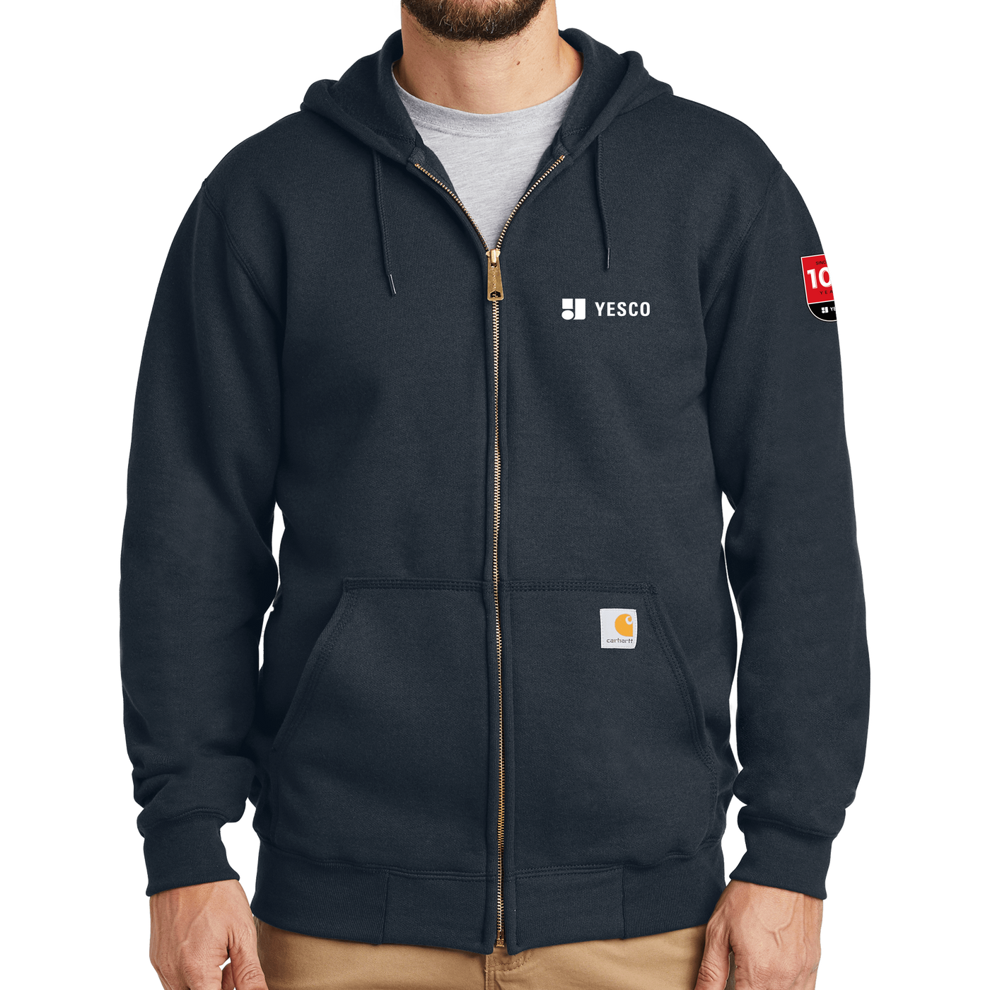 100 Years- Carhartt Midweight Hooded Zip-Front Sweatshirt