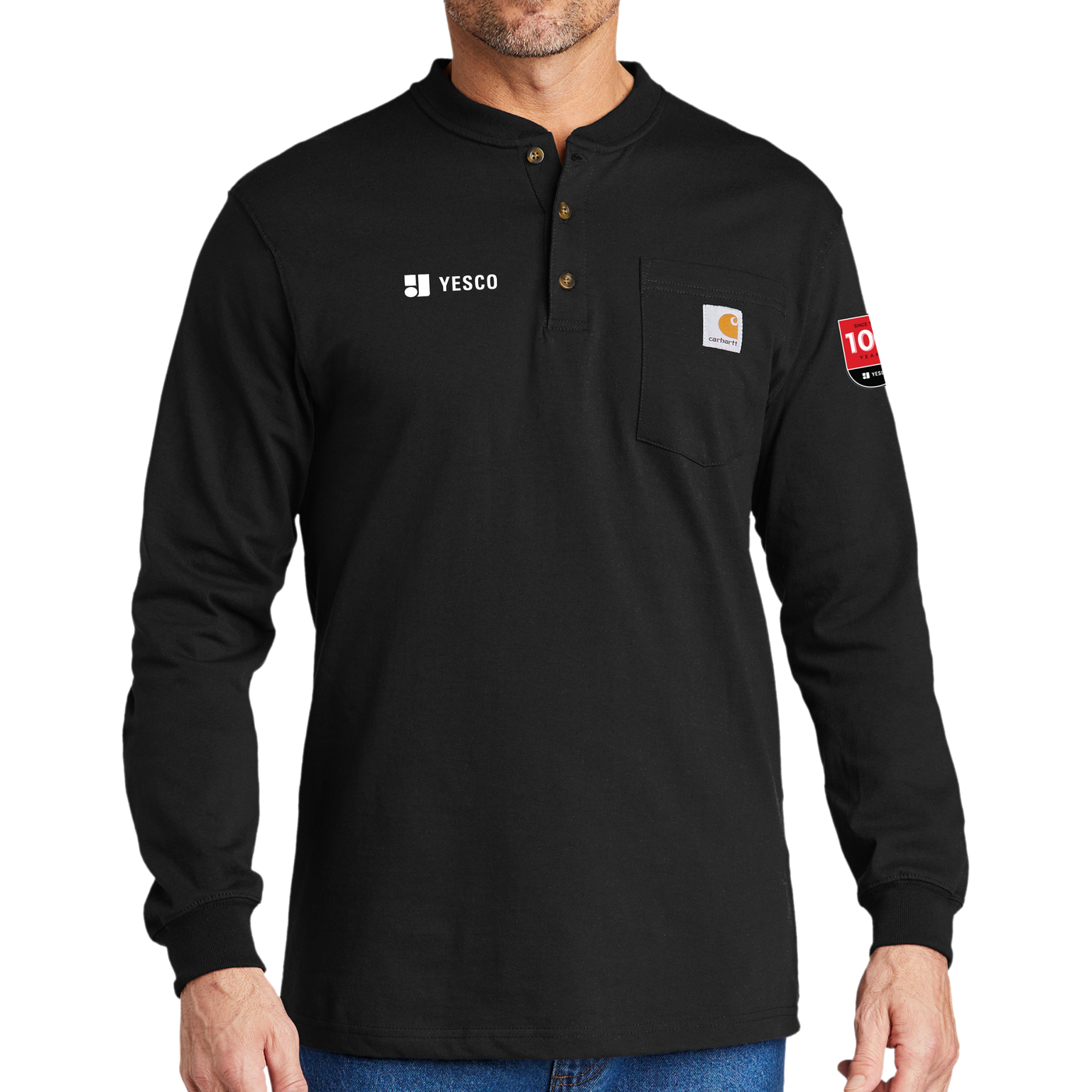 100 Years - Carhartt® Long Sleeve Henley T-Shirt