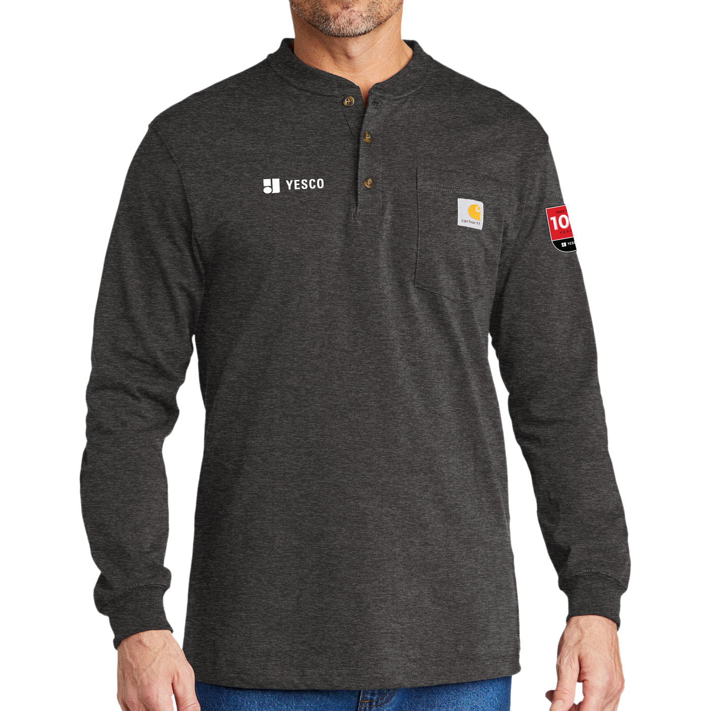 100 Years - Carhartt® Long Sleeve Henley T-Shirt