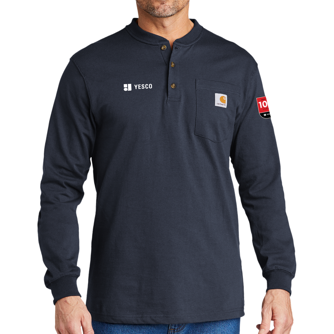 100 Years - Carhartt® Long Sleeve Henley T-Shirt