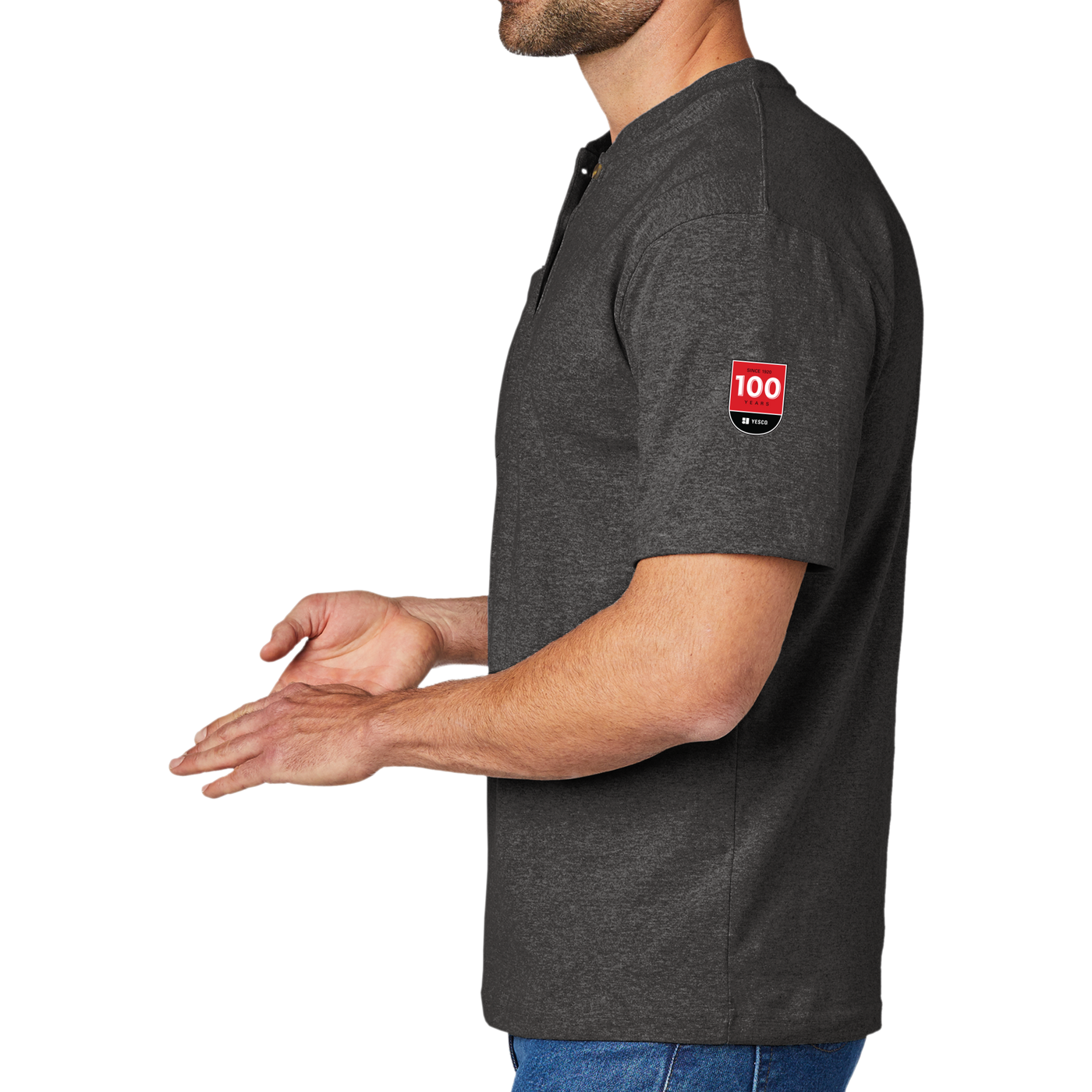 100 Years - Carhartt® Short Sleeve Henley T-Shirt