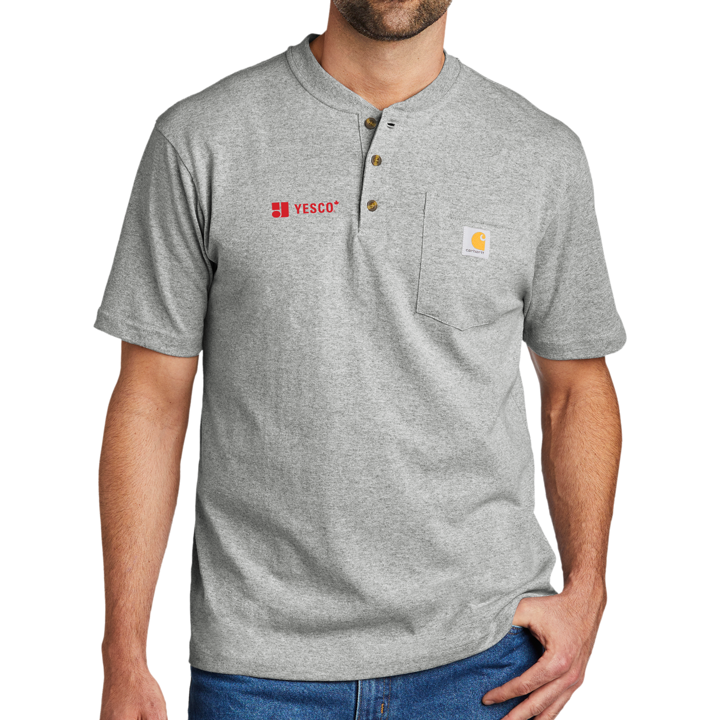 YESCO Canada- Carhartt® Short Sleeve Henley T-Shirt