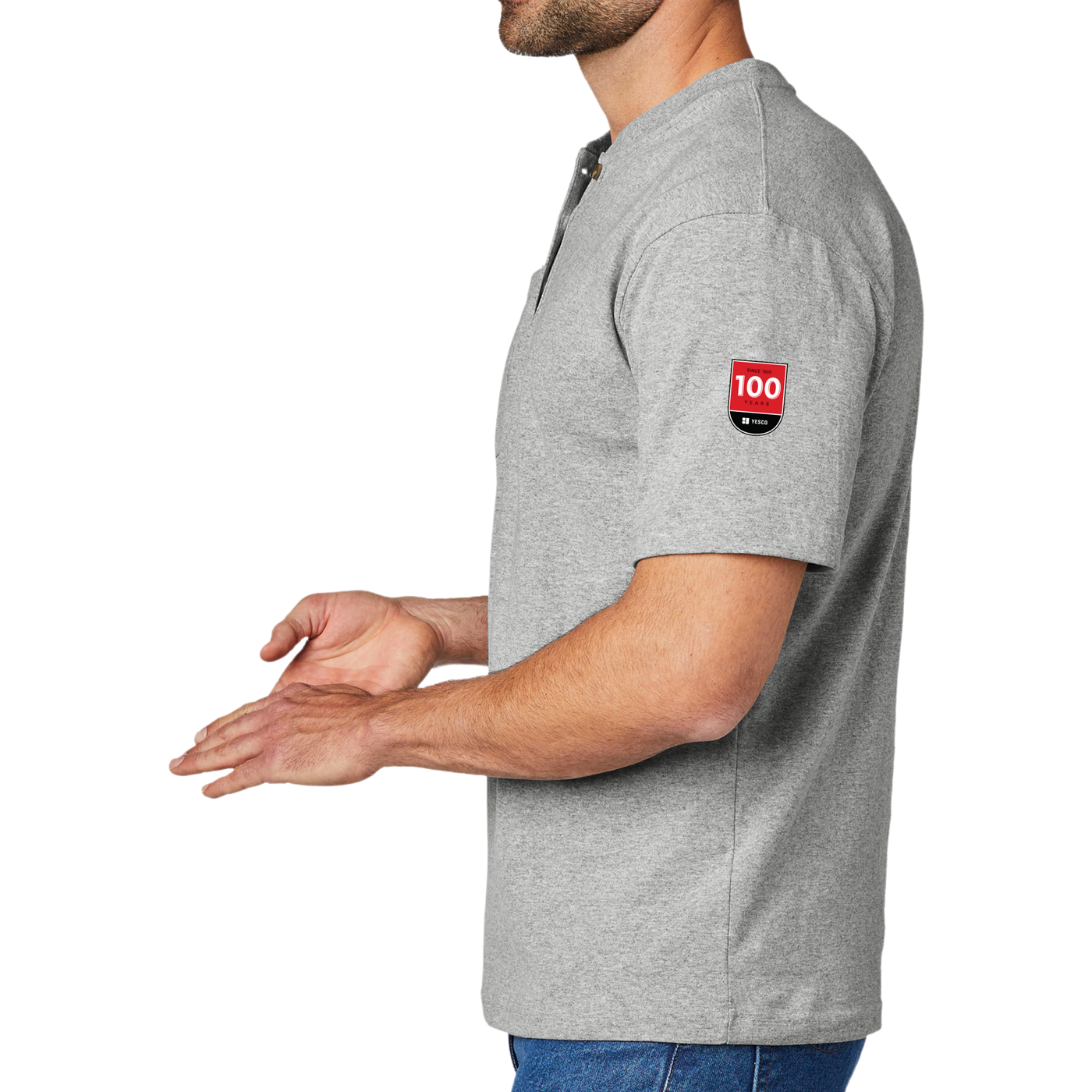 100 Years - Carhartt® Short Sleeve Henley T-Shirt