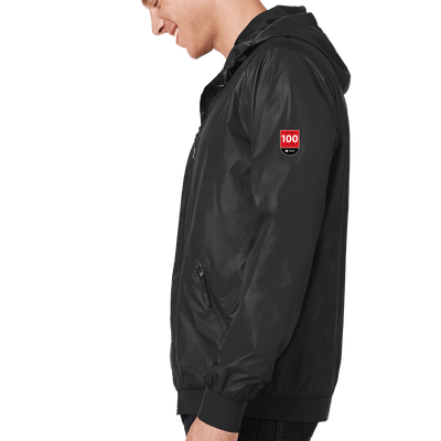 100 Years- Sport-Tek Embossed Hooded Wind Jacket