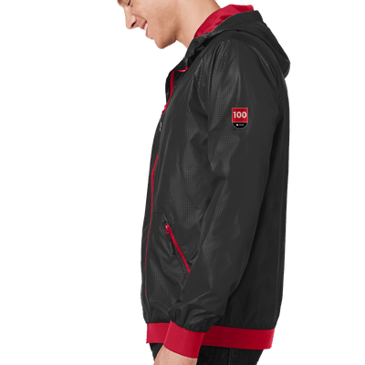 100 Years- Sport-Tek Embossed Hooded Wind Jacket