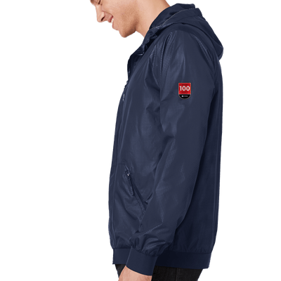 100 Years- Sport-Tek Embossed Hooded Wind Jacket