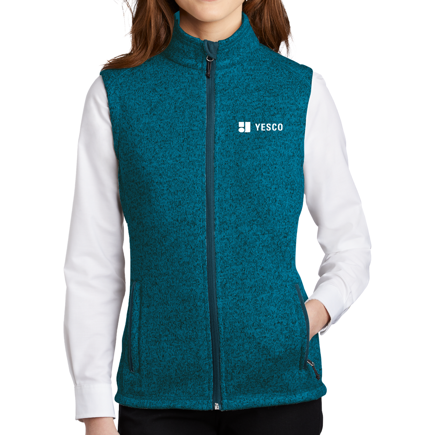 Port Authority Ladies Sweater Fleece Vest