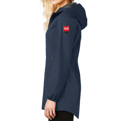 100 Years- Port Authority Ladies Active Hooded Soft Shell Jacket