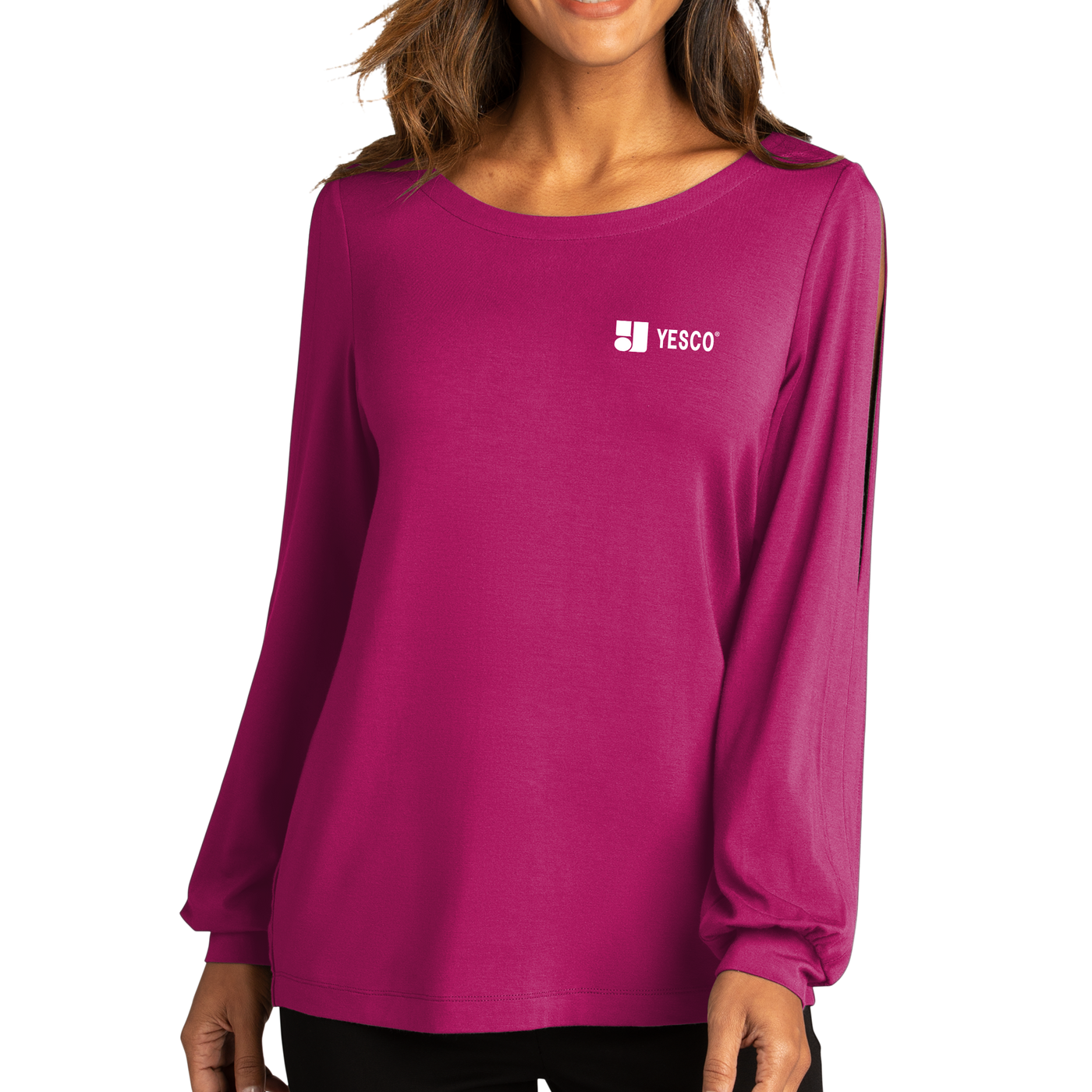 Port Authority ® Ladies Luxe Knit Jewel Neck Top