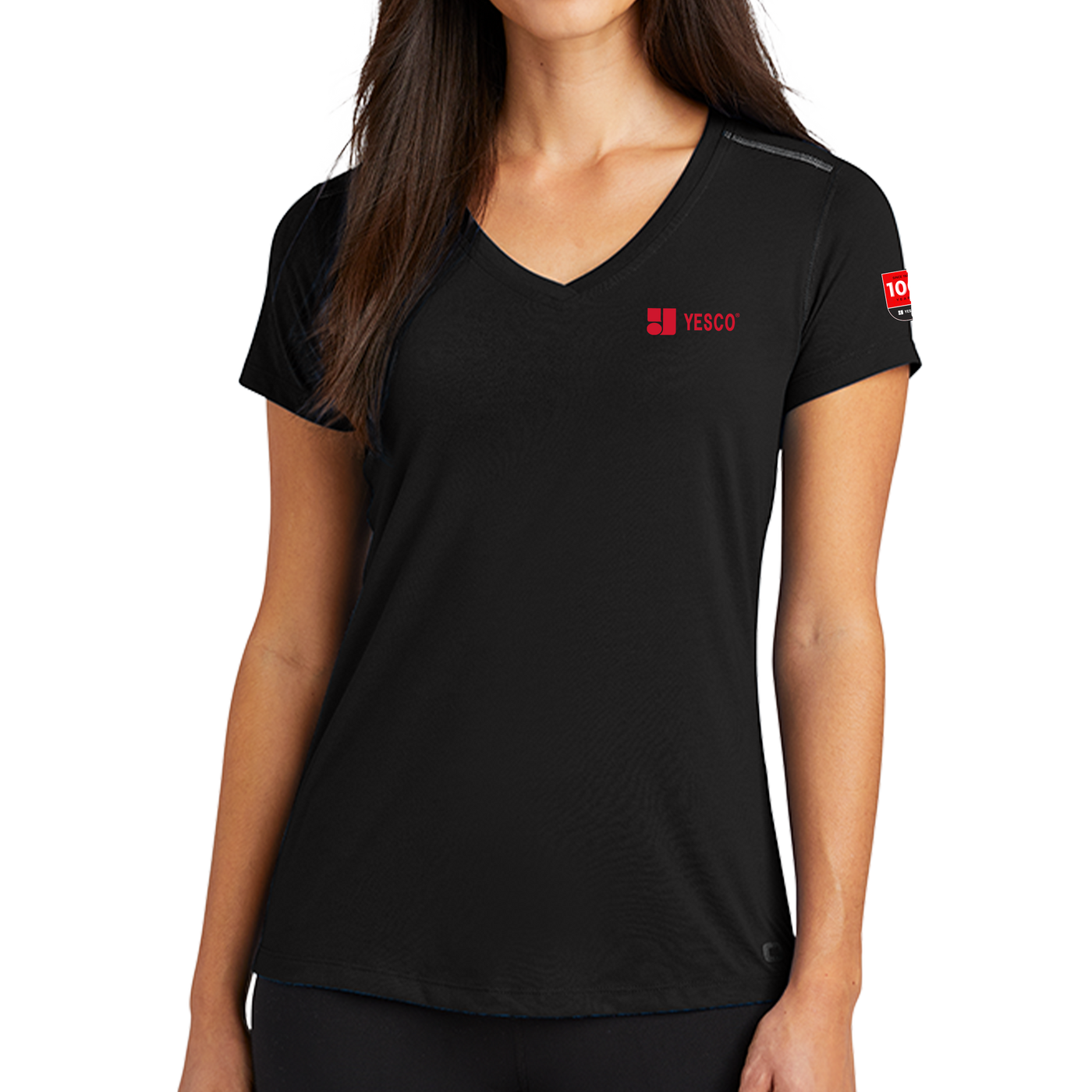 100 YEARS- OGIO ® ENDURANCE Ladies Peak V-Neck Tee